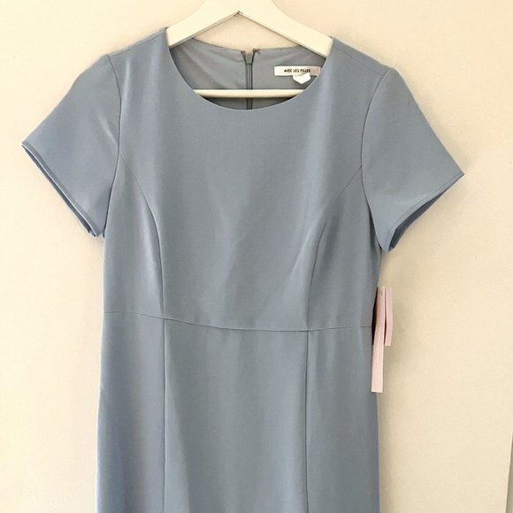 AVEC LES FILLES Blue High Low Flounce Dress - Picture 1 of 5